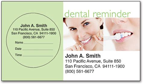 smart practice dental appointment cards|dental appointment cards with stickers.